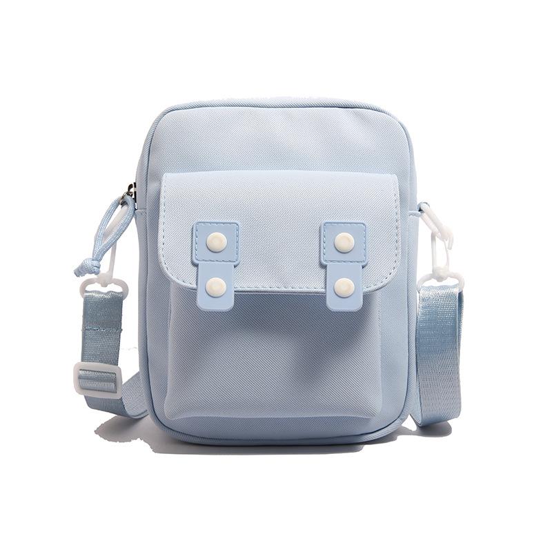 

Cute small bag for women 2025 winter new ins Japanese Harajuku student versatile messenger bag for girls shoulder bag синий