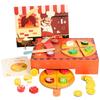 Simulation Pizza Wooden Making Children Toy Set For Role Playing Interaction And