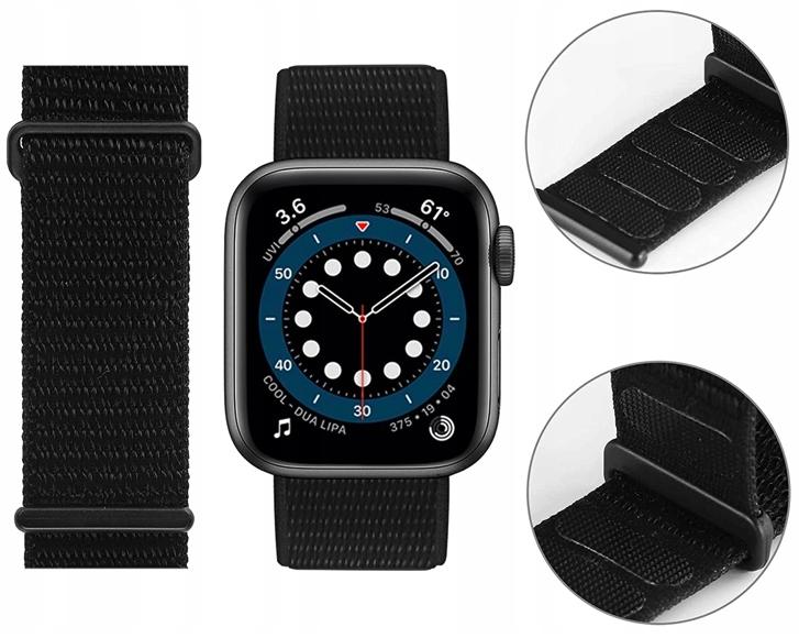 Strap For Apple Watch 1/2/3/4/5/6/7/8/9/Se 38/40 Black Material