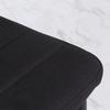 Set of 4 dining chairs kitchen chairs with high back metal legs and linen fabric 41x50x97cm black
