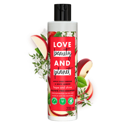 

Love Beauty and Planet Шампунь для придания блеска без сульфатов яблочного уксуса и жасмина - 200 мл