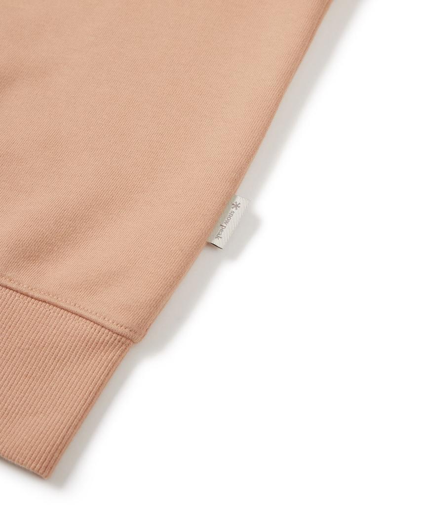 SNOWPEAK APPAREL Women'S Lettering Semi-Crop Sweatshirt (S24Fwfht63) Peach