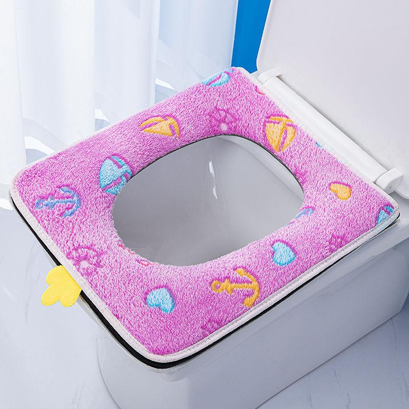 Подушка для сиденья унитаза Ninghui Square Универсальная крышка для сиденья унитаза Крышка для сиденья унитаза Квадратная подушка для сиденья Крышка для сиденья унитаза Большая подушка для сиденья унитаза 3