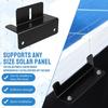 8 Pcs Solar Panel Mounting Bracket Holder Aluminum Alloy Solar Panel Z Brackets with Wrench Screws for Motorhome Boat Roof Wall and Off-Gird Roof