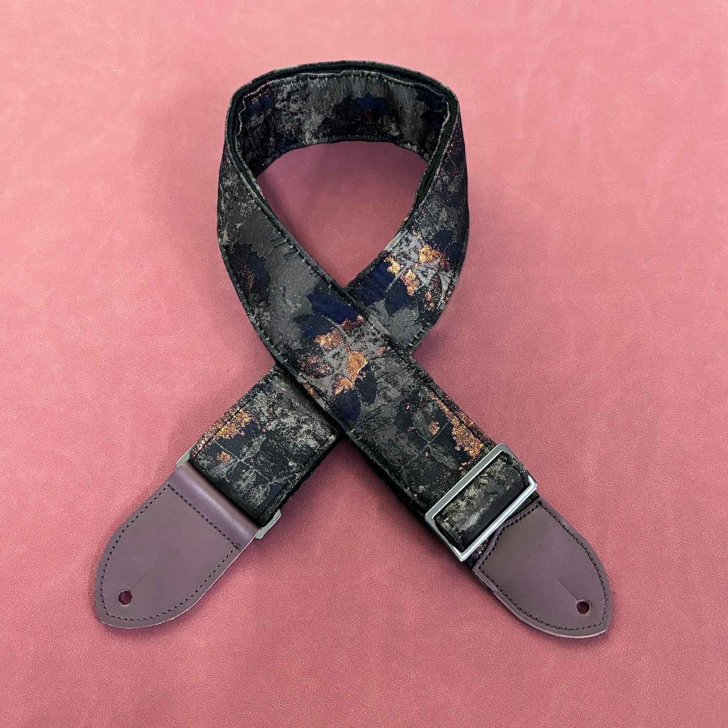 

Thickened Leather Guitar Strap Customizable Oil Painting And Acoustic Guitar Shoulder Strap Bass Guitar Backrest