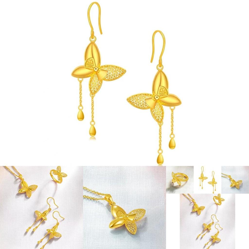 Elegant Brass Gold Plated Butterfly Wire Ring Stunning Geometric Design For Women