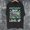 Birthday Boy Time To Level Up Fashion T Shirt For Unisex Wounisex Gamer Girl Boy Pure Cotton Tee Shirt Clothing