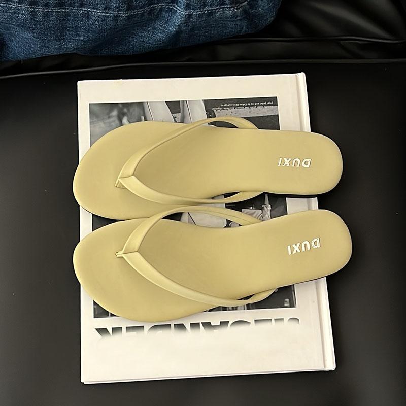 Fashion Fashion Round Toe  Ladies Flats Slippers Shoes Female Summer Beach Slides Women Flats Slippers Shoes Sandals Flip Flops