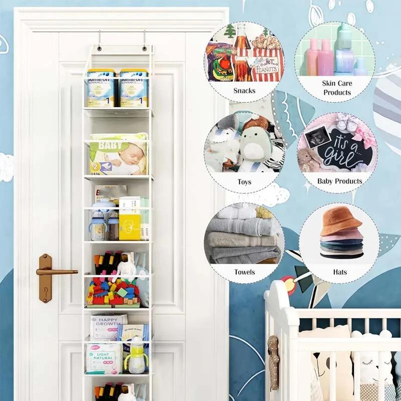 Multi-functional Fabric Hanging Bag for Behind the Door Multi-layer Storage Hanging Bag Miscellaneous Organizer Storage Hanging
