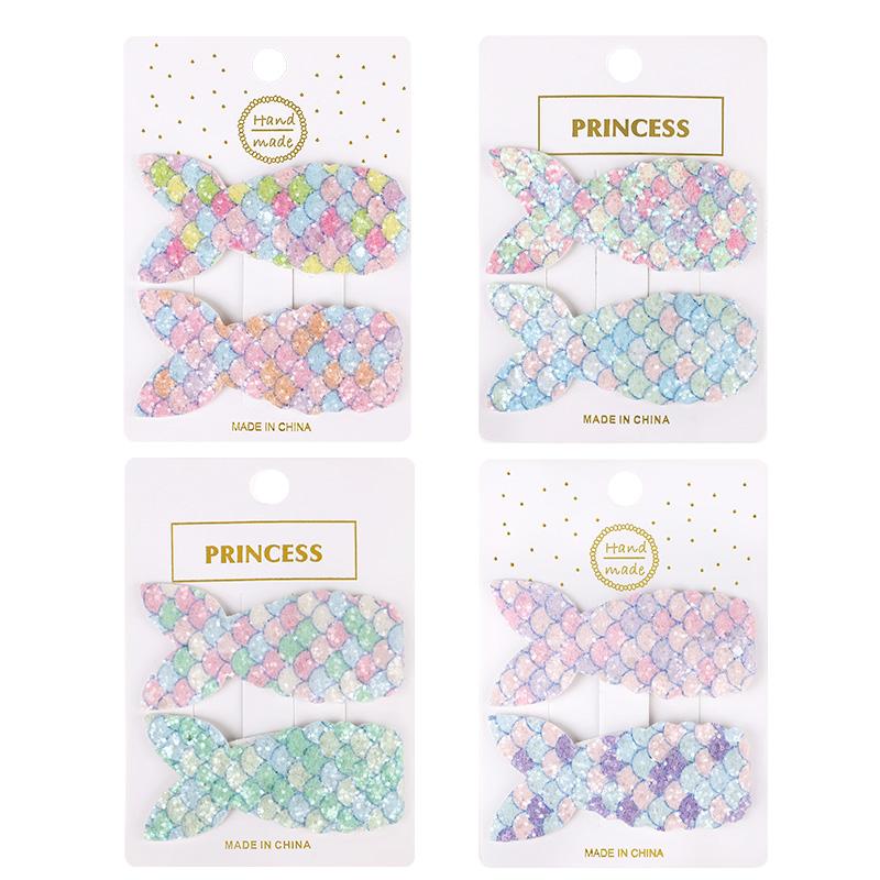 

8pcs/set Sequins Mermaid Hair Clips for Kids Girls Mermaid Birthday Party Decor Favors Guest Gift Cute Princess Hair Accessories