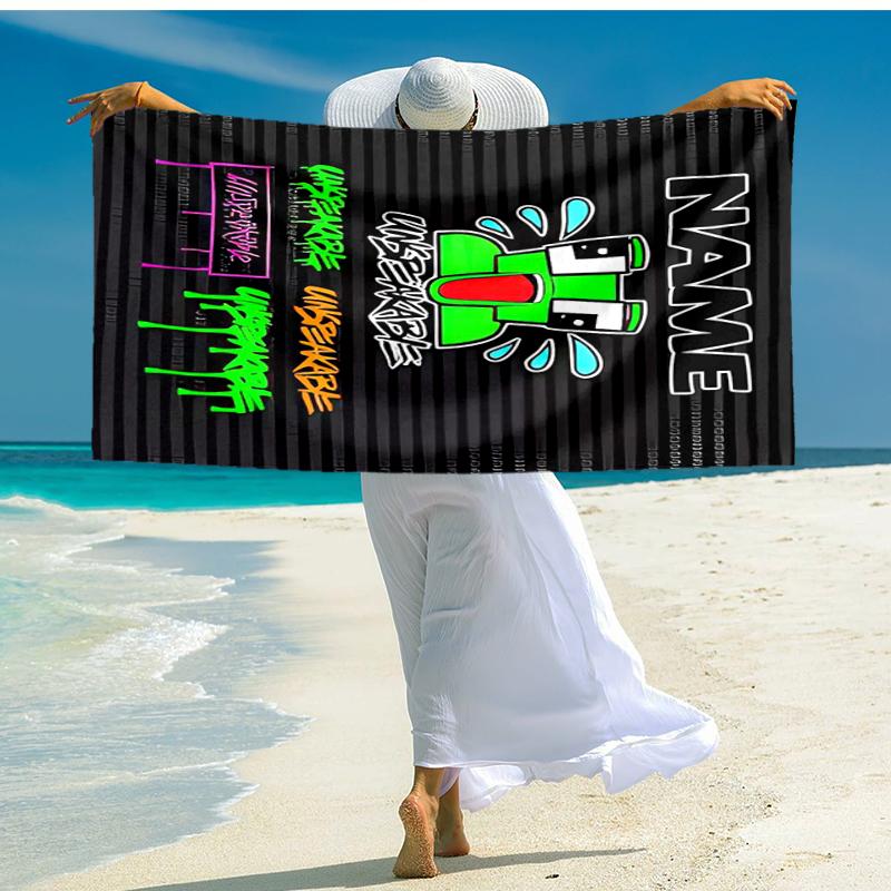 Personalized Customized Proof Beach Towel with Gaming Unspeakable Pattern - Soft, Absorbent,quick-drying,perfect Swimming,camping&bathing