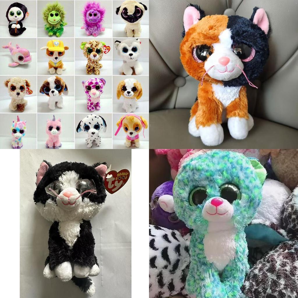 Cute Big-eyed Plush Dog Poodle Chihuahua Husky Doll Christmas Kids Gift Toy