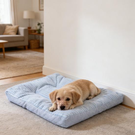 Stuffed Pet Mat Bed Warm Crate Pad Cat Sleeping Mat Machine Washable Cushion