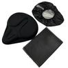 ST TS Bicycle Saddle Cover, Thick, Shock-Absorbing, Memory Foam, Soft, Black, with Non-Slip Seat and Waterproof Cover (01 Thick Type)