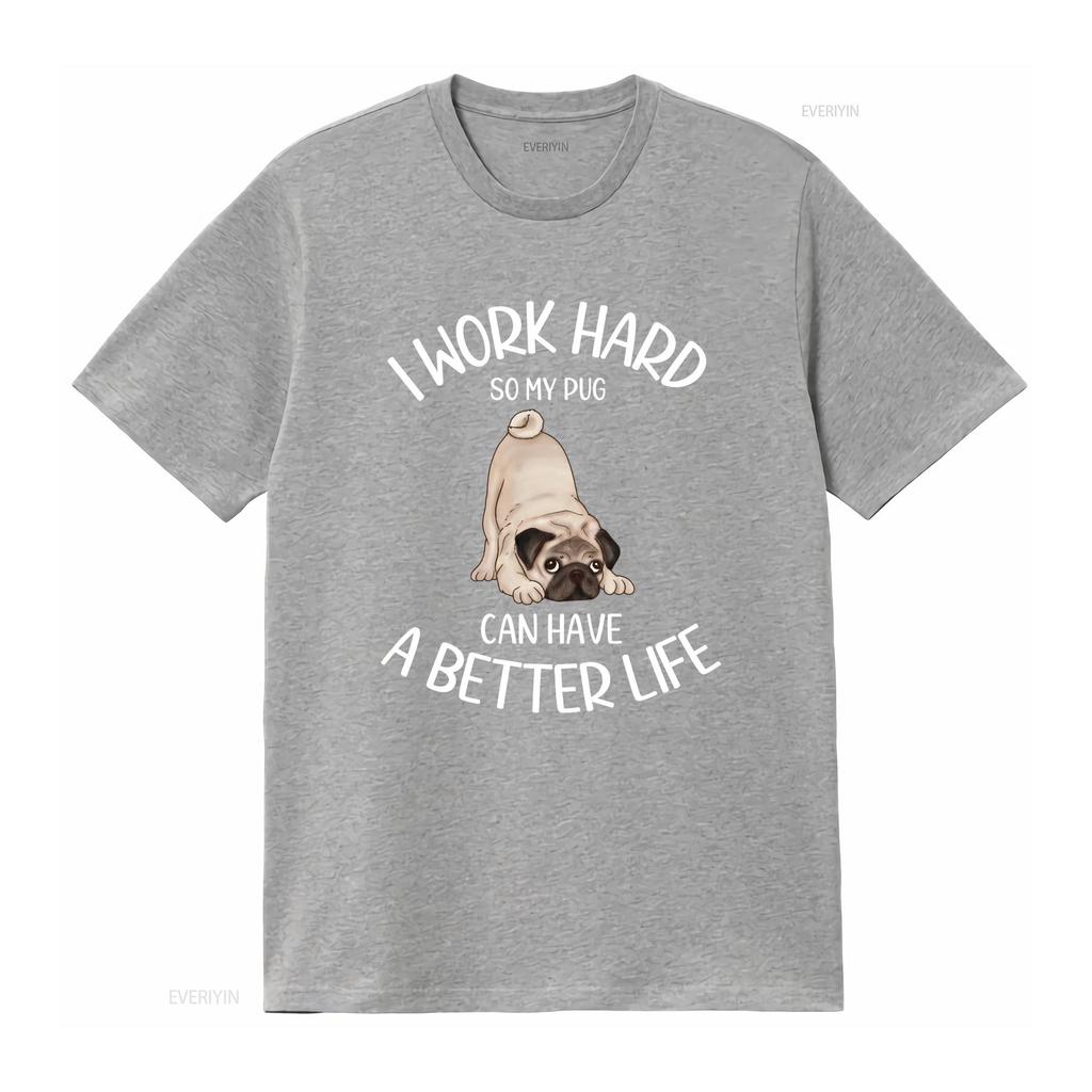 Pug T Shirt Funny Mom Owner GifT for Dog Lover vintage Washed Stylish fashion Versatile Breathable Comfortable designer clothes