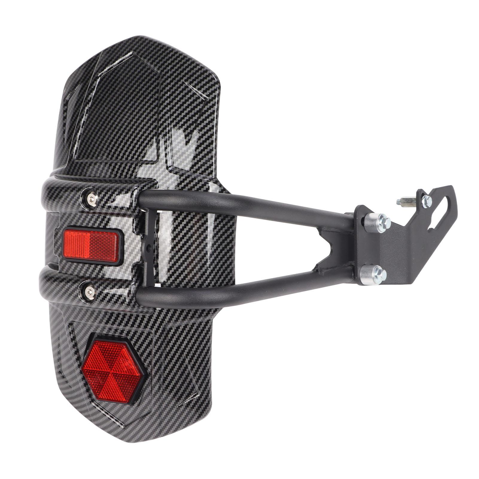 Motorcycle Rear Wheel Mudguard Carbon Fibre Style Splash Guard Universal Motorbike Refitting
