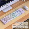 Silent Wired Chocolate Punk Keyboard - USB for Home, Office, Gaming, and Typing