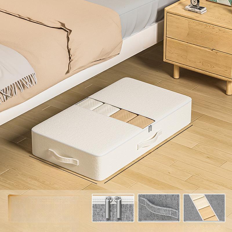 1 pz Borsa portaoggetti sotto il letto con finestra trasparente, con manico, grande capacità, per riporre vestiti, piumoni, coperte