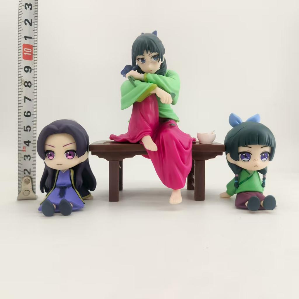 Anime The Apothecary Diaries Maomao Jinshi Figures PVC Kawaii Mao Mao Sitting Toys Desktop Car Ornament Model Collectible Gift
