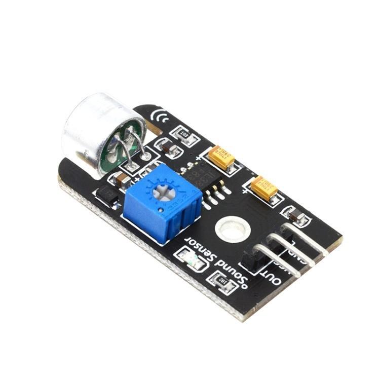 

Electronic Building Blocks High Sensitivity Microphone Sound Sensor Module Analog Output Detect sound level V