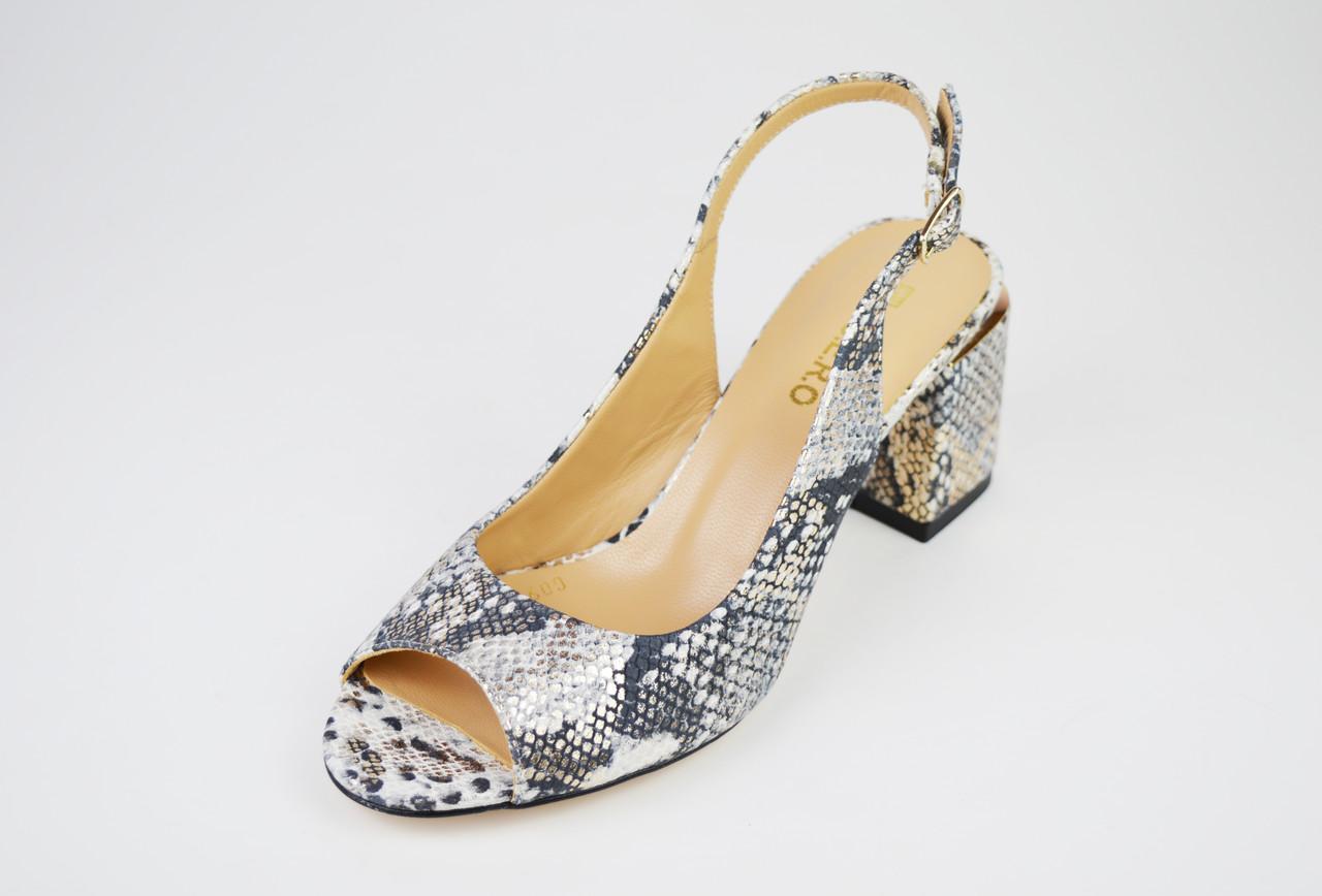 Sandales Guero 480 36 Cuir gris doré