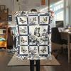Butterfly Decoration Print Flannel Blanket, High Quality Comfortable for All Seasons, Home Decor, Warmth and Comfort, Perfect for Christmas Gifts23