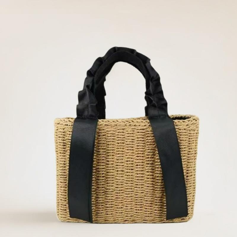 New summer versatile straw woven bag handwoven bag vacation beach bag high-end bag women's handbag women's bag