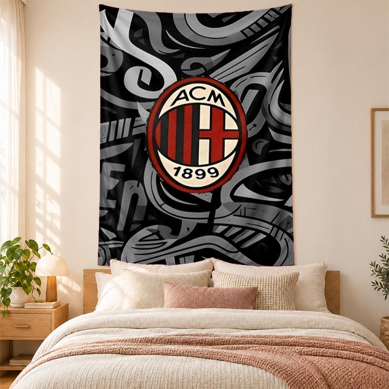 AC Milan Tapestry Highquality for Decorating Living Room Bedroom Dorm Walls Ideal As Bedroom Wallart Orholiday Gift