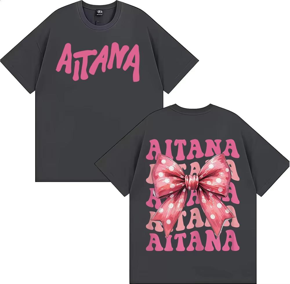 Sängerin Aitana Cuarto Azul Schmetterling Grafik T-Shirt Herren Damen Harajuku Ästhetik Streetwear T-Shirt Baumwolle Lässig Locker T-Shirts