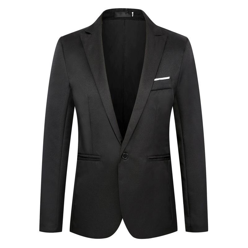 Men's Slim Fit Casual Blazer: One-Button Fashion Business Suit Jacket