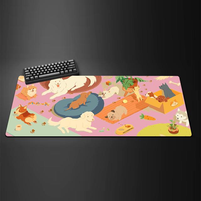 Magic cat Mouse Pad Keyboard Mouse Pad 400*900mm Anime Arcane Mats Gaming Accessories Gamer Carpet Rug Large Desk Mat office
