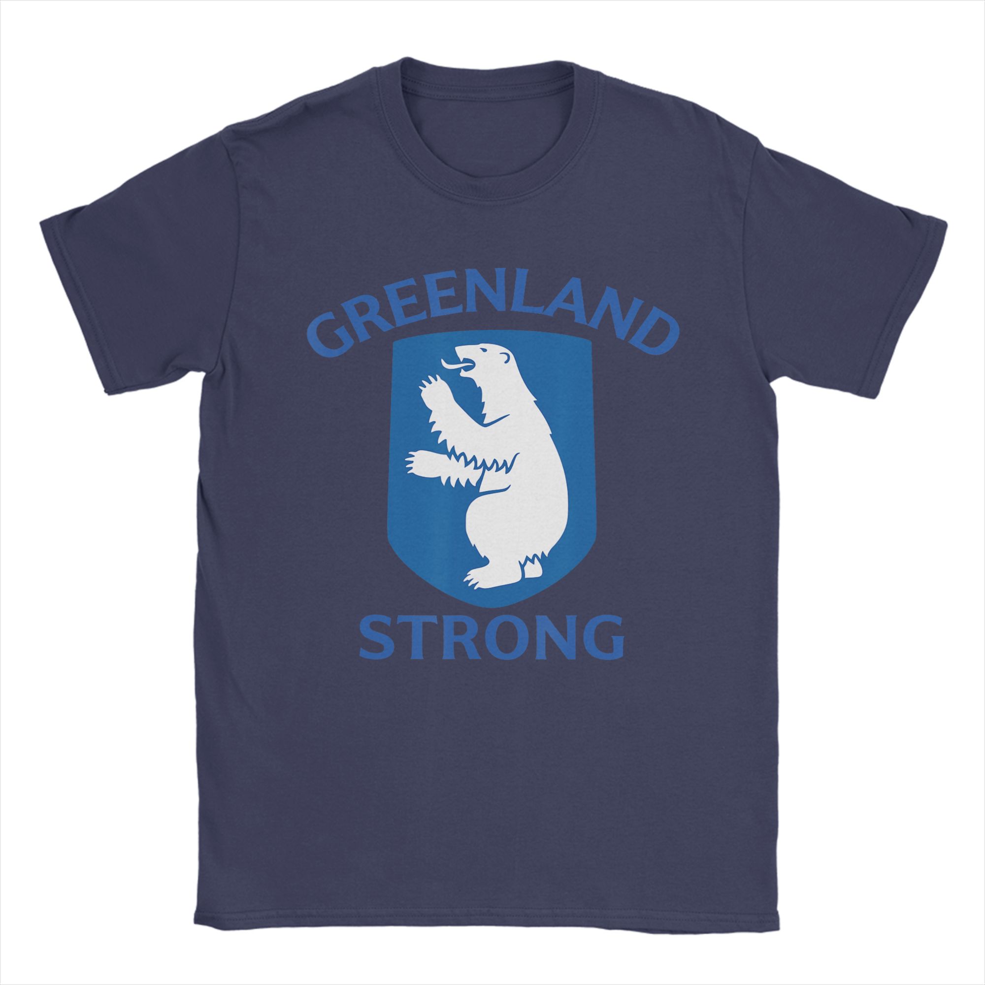 

Greenland Strong Polar Bear Pride Protest Cotton TShirt For Men Summer T Shirts O Neck Hipster Tees Oversized Hot Sale Clothing 4XL