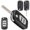 3 Buttons Car Auto Key Fob Case Shell Replacement Flip Folding Remote Cover Fit for Renault Fluence Clio Megane Kangoo ModusGood Product