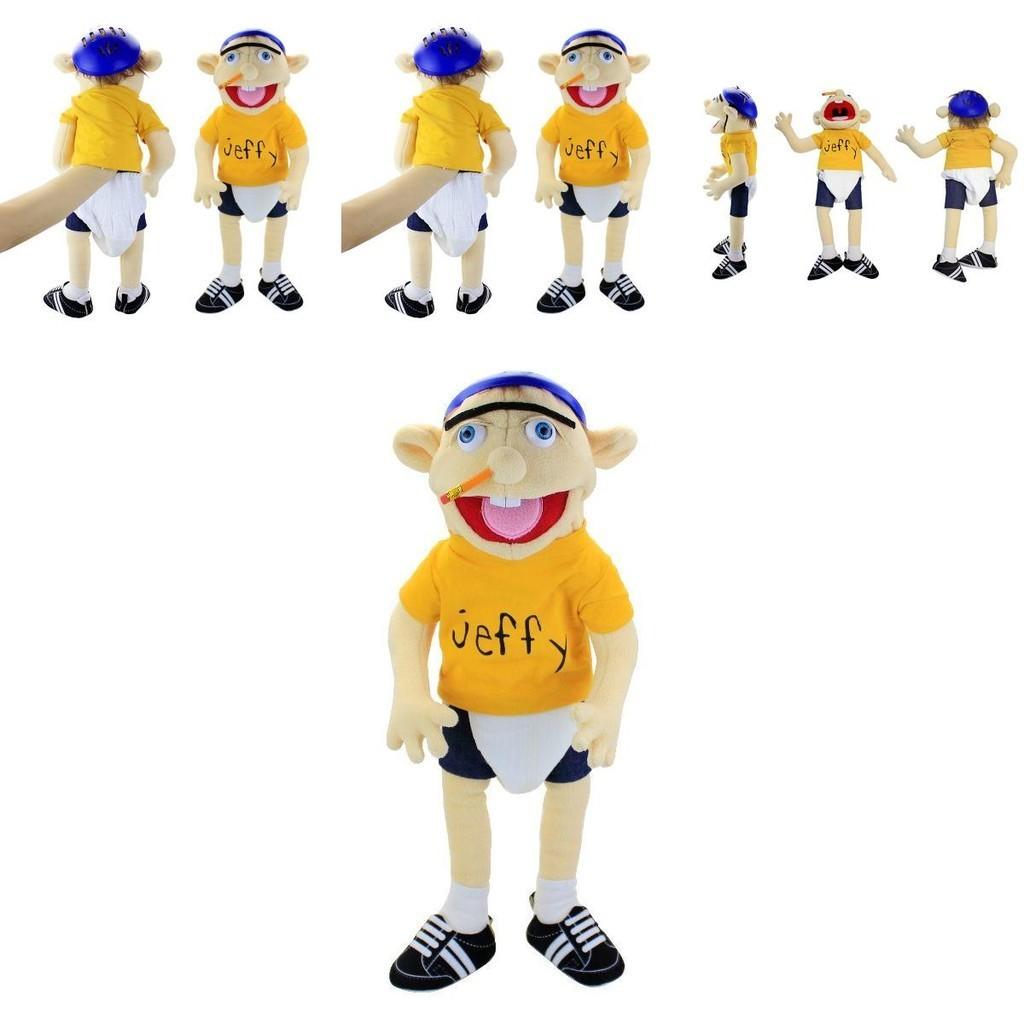 Soft And Skin-friendly Jeffy Cartoon Plush Hand Puppet Toy For Kids And Adults Perfect Christmas And Birthday Gift!