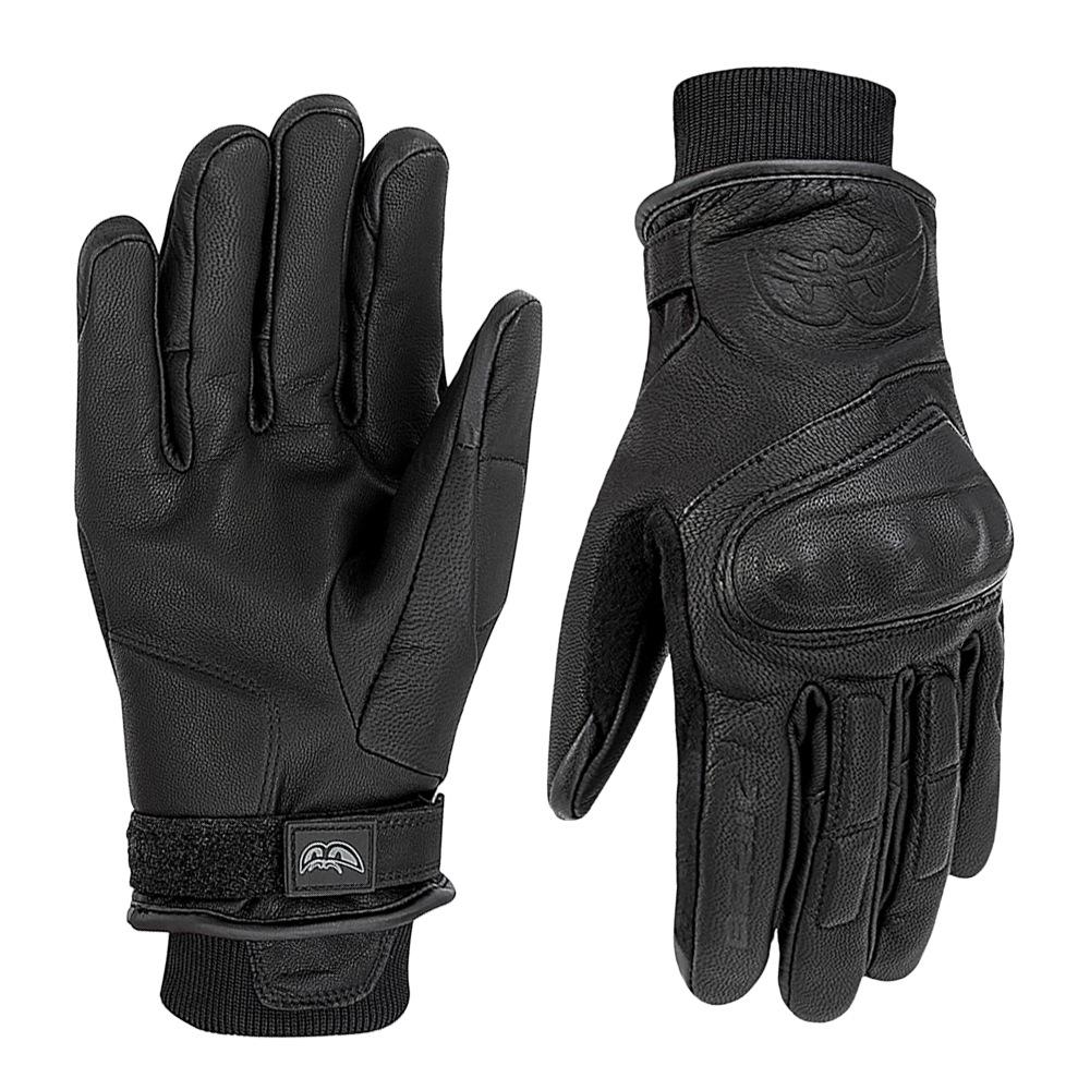 

Gloves winter riding thickened warm waterproof outdoor cycling leather gloves windproof XL чорний