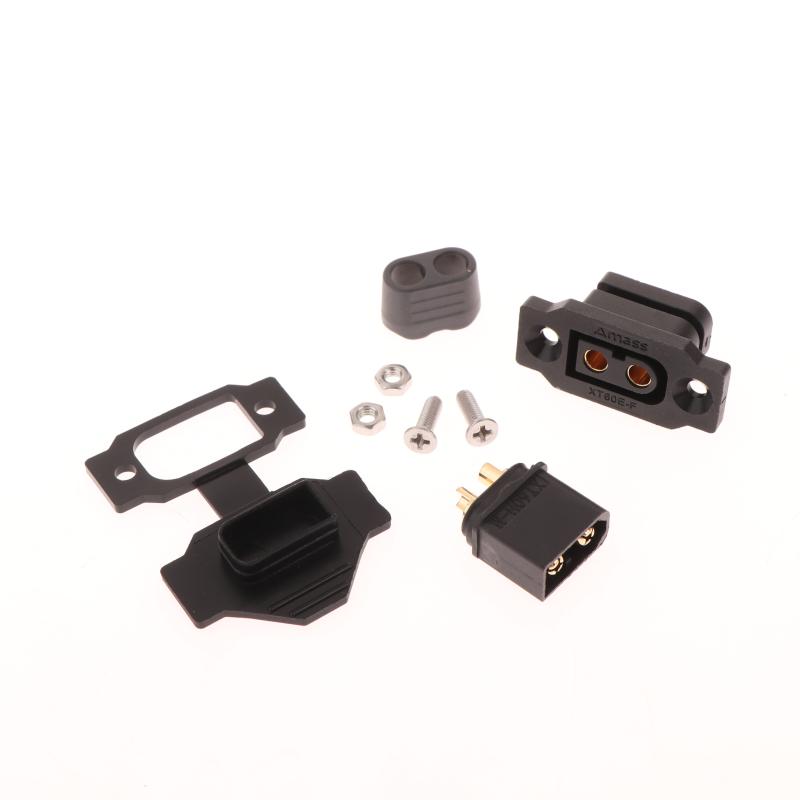 1 Set Black Yellow Female Plug With Cover Xt60E-F Connector Portable Wire Cable Plug For Rc Fpv Motor Esc Accessories