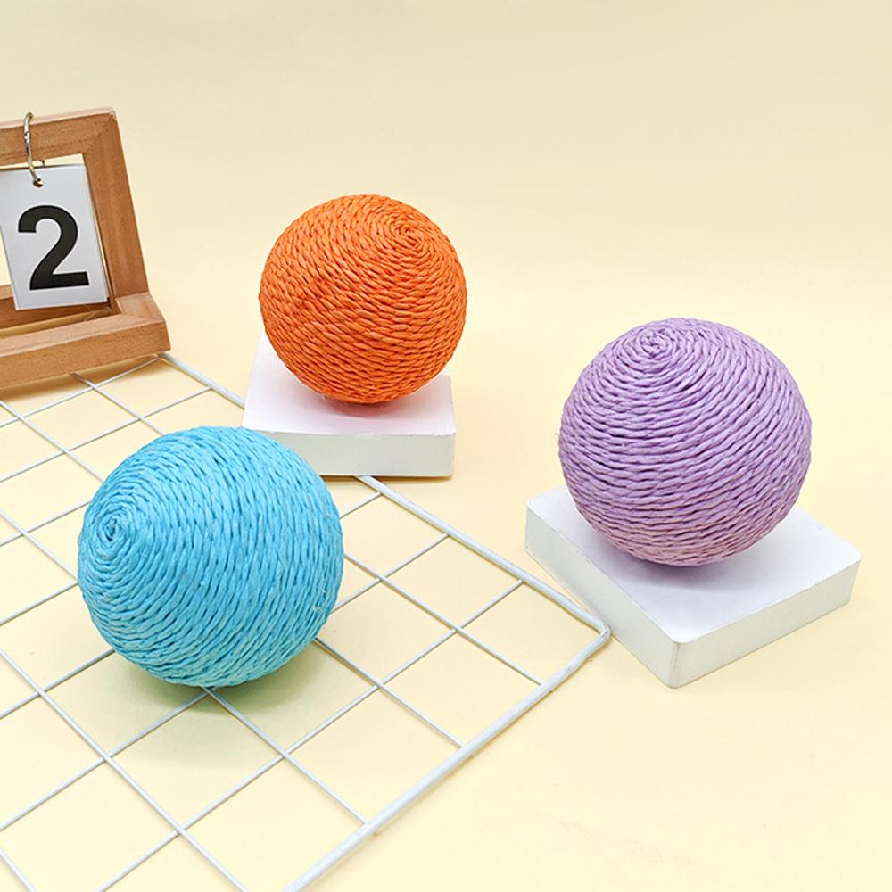 Cat Scratching Ball Toy Bite-resistant Kitten Interactive Chew Toys Funny Cat Scratcher Pet Supplies