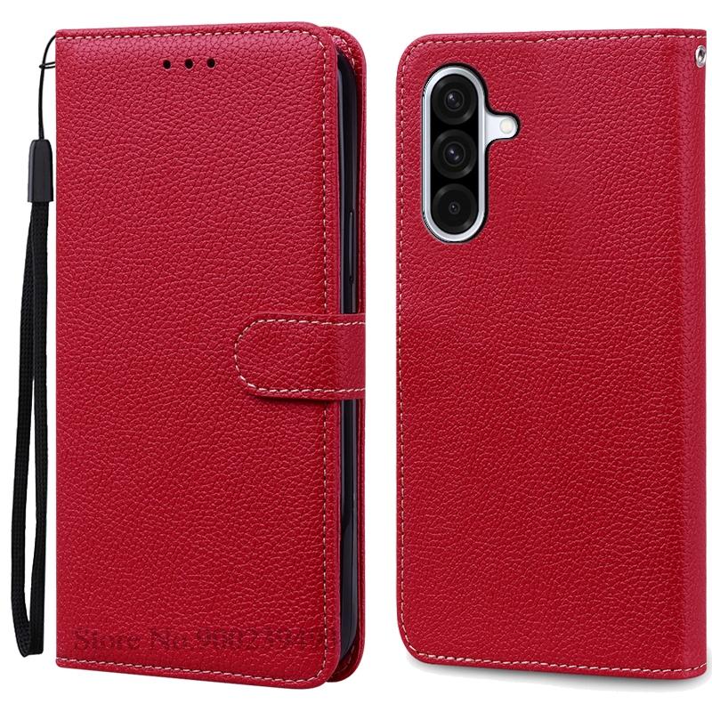 For Samsung A36 Case Leather Flip Wallet Cover For Samsung Galaxy A36 5G Case Soft Silicone Book Cover Coque Fundas Shell