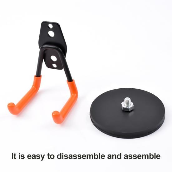 Heavy Duty Magnetic Utility Hook Strong Load-bearing PVC Anti-Slip Coating Easy Installation Garage Magnet Hook Storage Hanger