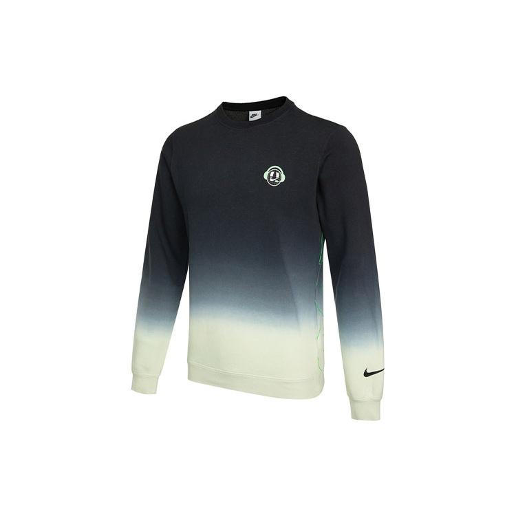 Men s Nike Logo Gradient Printing Round Neck Black DO6937-010 S