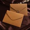 5 Peças Padrão Linho Retrô Envelope Carta de Confissão para Namorada Convite de Negócios de Alta Qualidade Cartão Postal Capa para Carta Convite