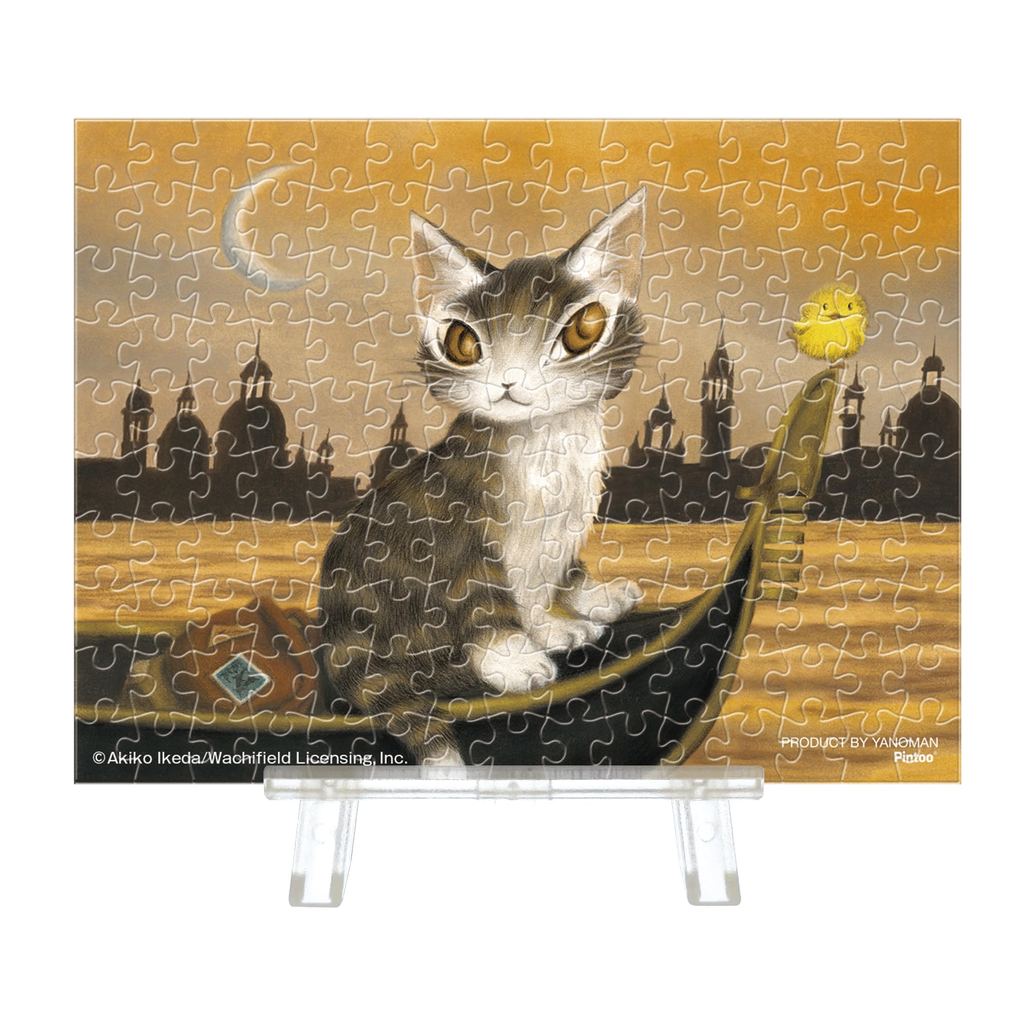 

Yanoman 150-Piece Jigsaw Puzzle, Petit Paris Clear Series, WACHIFIELD Riding a Gondola (7.6x10.2cm) 2308-50, Includes a Request Postcard and Easel