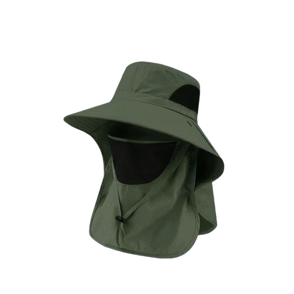 Summer UV Protection Hat Anti-UV Quick-dry Outdoor Hiking Fishing Visor Bucket Hat Mesh Breathable Outdoor Sport Cycling Sun Hat