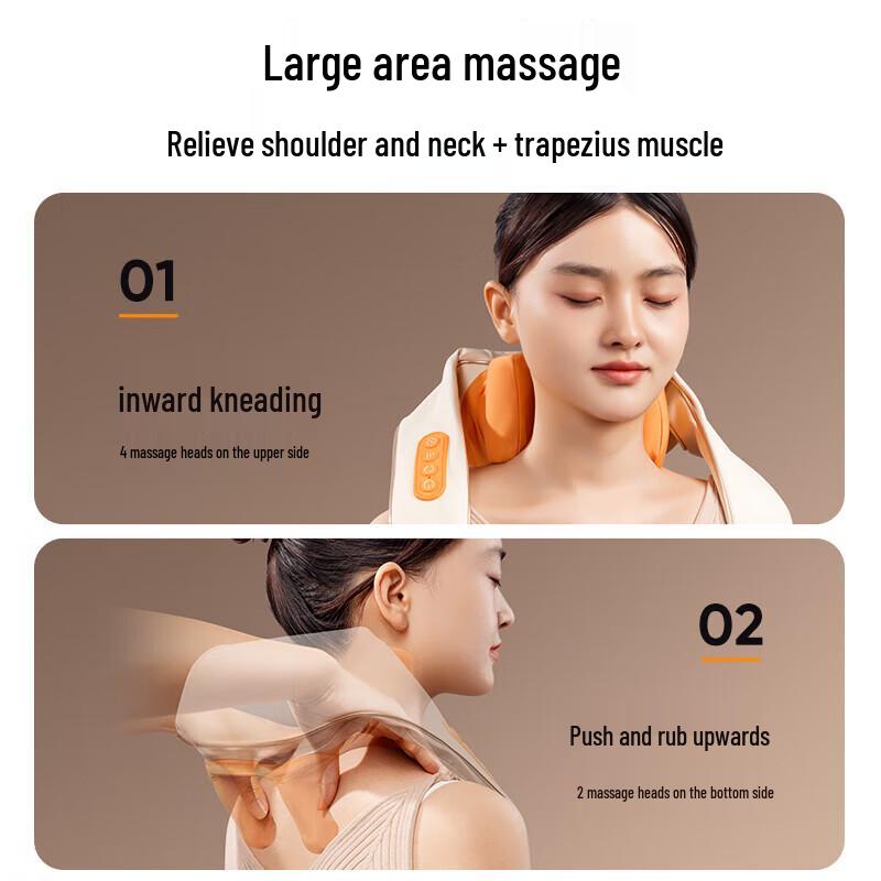 AUX Neck and Shoulder Massager with Heat Therapy