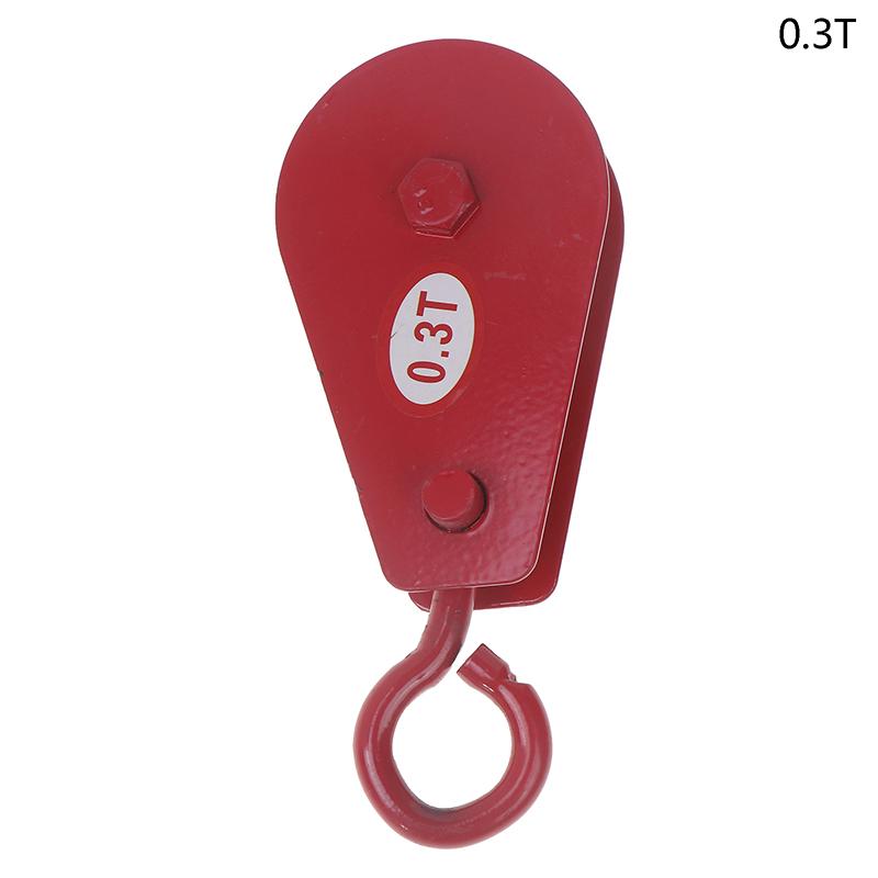 Metalen Katrol 0,05T/0,1T/0,2T/0,3T Enkel Wiel Roterend Hef Touw Katrolblok Gereedschap Marine Trekkracht Katrol Hefwiel Gereedschappen