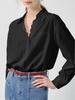 Women's VEGA Long Sleeve White Shirt - 2026 Spring Auroral Style with Lace Trim