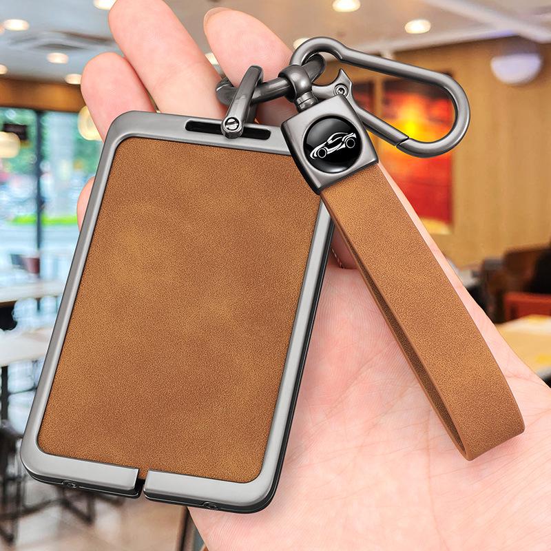 2023-24 Honda Integra/Civic/ZRV Card Key Case - Metal Shell with Buckle for Men & Women