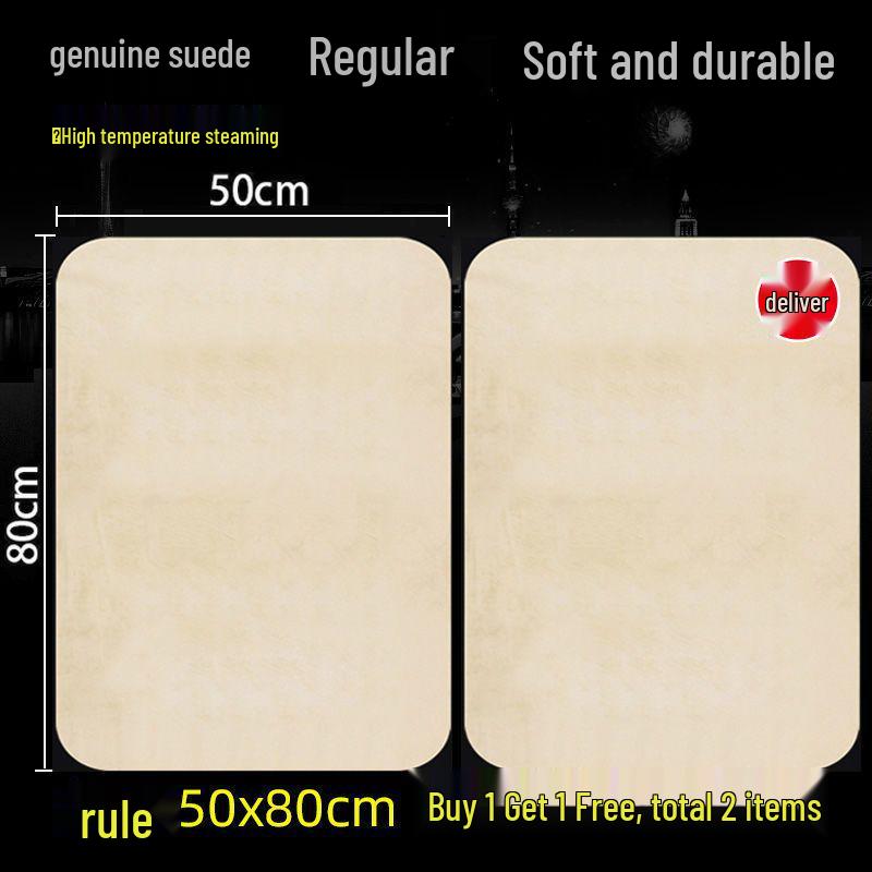 Premium Chamois Leather Car Cleaning Cloth - Ideal for Windows, Streak-Free, Non-Peeling