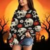Kids' Casual Halloween Print Hoodie Sweatshirt for Boys and Girls