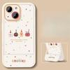 Cookie Man Suitable for 16promax IPhone Case Iphone15 Invisible Bracket 14 Silicone 13/12 Cute 8